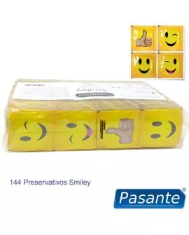 Pasante Smiley Kondome - Beutel 144 Einheiten