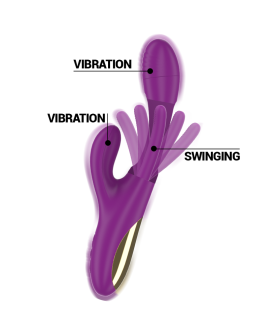 Intense Apolo - Multifunktionsvibrator 7 Vibrationen Lila Zunge