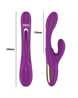Intense Apolo - Multifunktionsvibrator 7 Vibrationen Lila Zunge