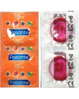 PASANTE - KONDOME GESCHMACK ERDBEERE BEUTEL 144 EINHEITEN
