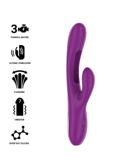 Intense Apolo - Multifunktionsvibrator 7 Vibrationen Lila Zunge