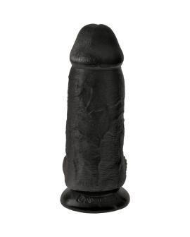 King Cock - Pollige Realistischer Penis 23 cm Schwarz