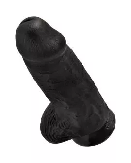 King Cock - Pollige Realistischer Penis 23 cm Schwarz