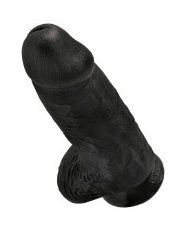 King Cock - Pollige Realistischer Penis 23 cm Schwarz