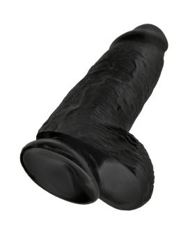 King Cock - Pollige Realistischer Penis 23 cm Schwarz