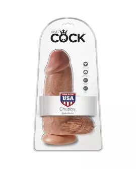 KING COCK - Pollige Realistischer Penis 23 cm Karamell