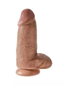 KING COCK - Pollige Realistischer Penis 23 cm Karamell