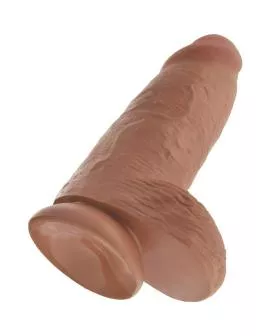 KING COCK - Pollige Realistischer Penis 23 cm Karamell