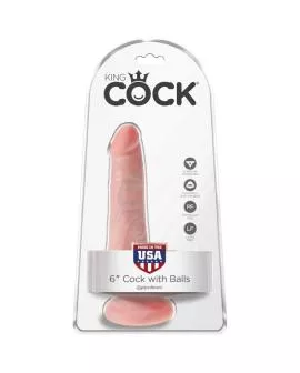 KING COCK - Realistischer Penis mit Eiern 13,5 cm Leicht