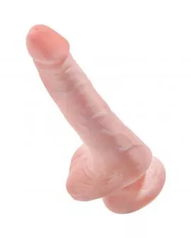 KING COCK - Realistischer Penis mit Eiern 13,5 cm Leicht