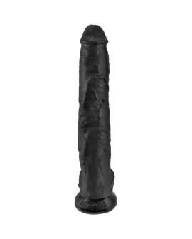 KING COCK - REALISTISCHER PENIS MIT EIER 30.5 CM SCHWARZ
