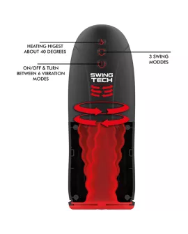 JAMYJOB Swing-R Vibrations-Masturbator mit Heizeffekt