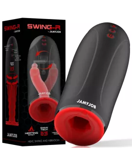JAMYJOB Swing-R Vibrations-Masturbator mit Heizeffekt