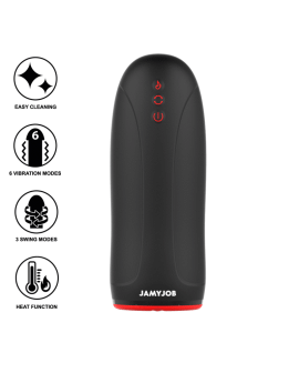 JAMYJOB Swing-R Vibrations-Masturbator mit Heizeffekt