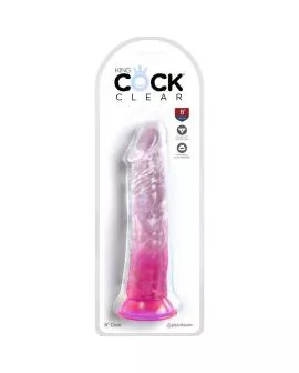 KING COCK Clear Realistischer Penis 19,7 cm Rosa