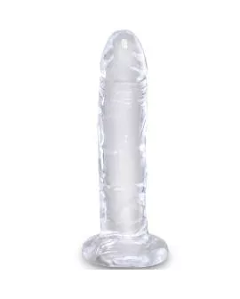 King Cock Clear - Realistischer Penis 15,5 cm Transparent