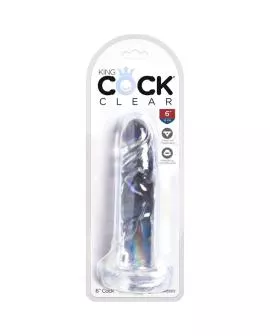 King Cock Clear - Realistischer Penis 15,5 cm Transparent