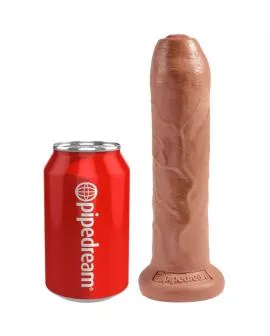 King Cock - Ungeschnittener Realistischer Penis 17,8 cm Karamell