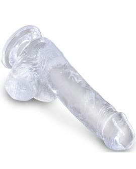 KING COCK - Transparenter Realistischer Penis mit Eiern 13,5 cm