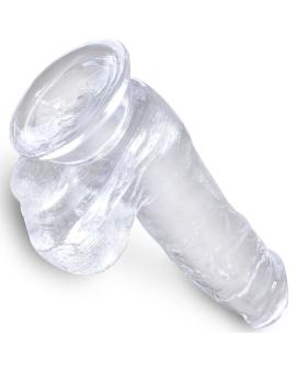 KING COCK - Transparenter Realistischer Penis mit Eiern 13,5 cm