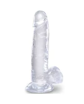 King Cock - Klarer Realistischer Penis mit Eiern 15,2 cm