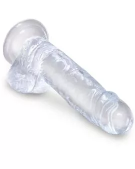 King Cock - Klarer Realistischer Penis mit Eiern 15,2 cm