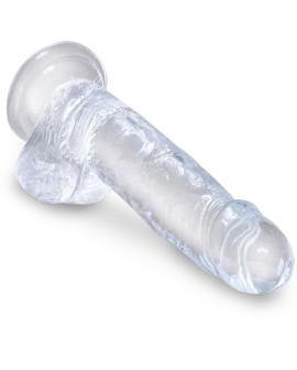 King Cock - Klarer Realistischer Penis mit Eiern 15,2 cm