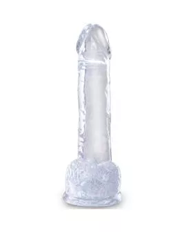 King Cock - Klarer Realistischer Penis mit Eiern 15,2 cm
