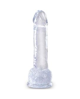 King Cock - Klarer Realistischer Penis mit Eiern 15,2 cm