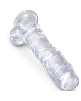 King Cock - Clear Realistischer Penis mit Eiern 16,5 cm Transparent