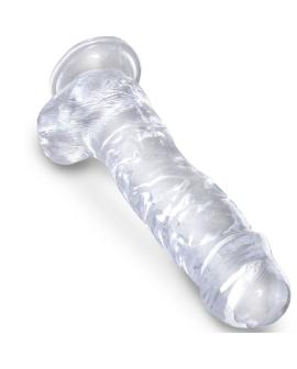 King Cock - Clear Realistischer Penis mit Eiern 16,5 cm Transparent