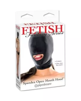 Fetish Fantasy Series - Haube mit offenem Mund Schwarz