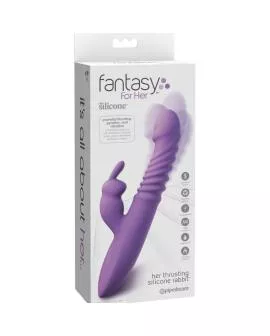 FANTASY FOR HER - KITOLITORIS-STIMULATOR KANINCHEN MIT WÄRMEFUNKTION, OSZILLATION UND VIOLETTE VIBRATION
