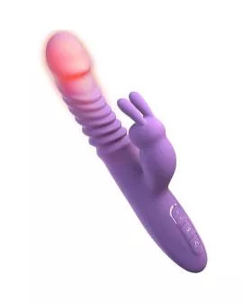 FANTASY FOR HER - KITOLITORIS-STIMULATOR KANINCHEN MIT WÄRMEFUNKTION, OSZILLATION UND VIOLETTE VIBRATION