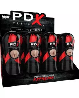 PDX Elite Stroker-Set - 12 Einheiten: 6 Vagina, 3 Anal, 3 Mund