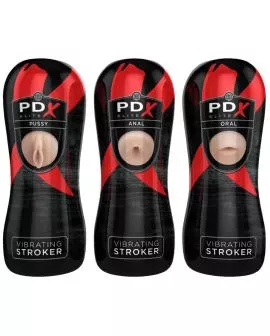 PDX Elite Stroker-Set - 12 Einheiten: 6 Vagina, 3 Anal, 3 Mund