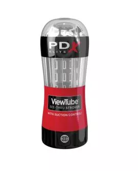 PDX Elite Viewtube Stroker - Saugkontrolle Transparent