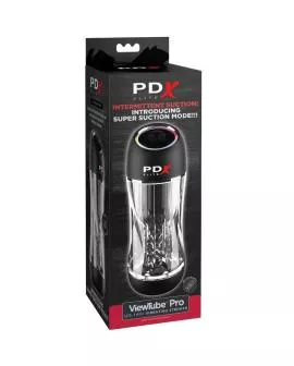 PDX Elite Viewtube Pro Vibrator - Transparenter Stroker