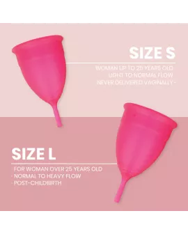 INTIMICHIC Menstruationscup - Medizinisches Silikon, Größe