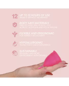 INTIMICHIC Menstruationscup - Medizinisches Silikon, Größe