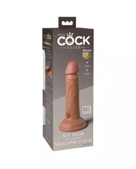 KING COCK Elite Realistischer Silikondildo 15.2 cm - Karamell