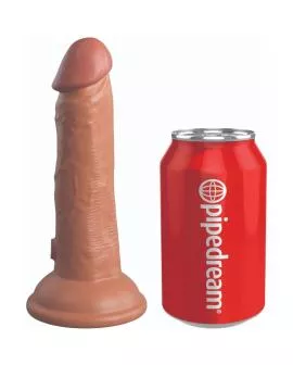 KING COCK Elite Realistischer Silikondildo 15.2 cm - Karamell