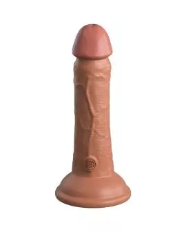 KING COCK Elite Realistischer Silikondildo 15.2 cm - Karamell