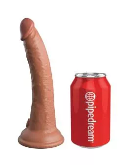 KING COCK - Elite Realistischer Silikondildo 17,8 cm Karamell