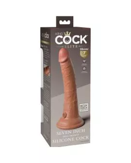 KING COCK - Elite Realistischer Silikondildo 17,8 cm Karamell