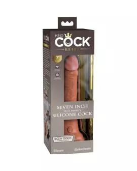 KING COCK - Elite Realistischer Silikondildo 17,8 cm Karamell