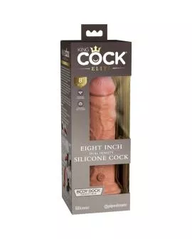 KING COCK - ELITE REALISTISCHER SILIKONDILDO 20.3 CM KARAMELL