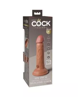 King Cock Elite Realistischer Dildo - Vibration 15.2 cm Karamell