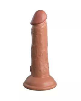 King Cock Elite Realistischer Dildo - Vibration 15.2 cm Karamell