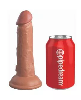 King Cock Elite Realistischer Dildo - Vibration 15.2 cm Karamell